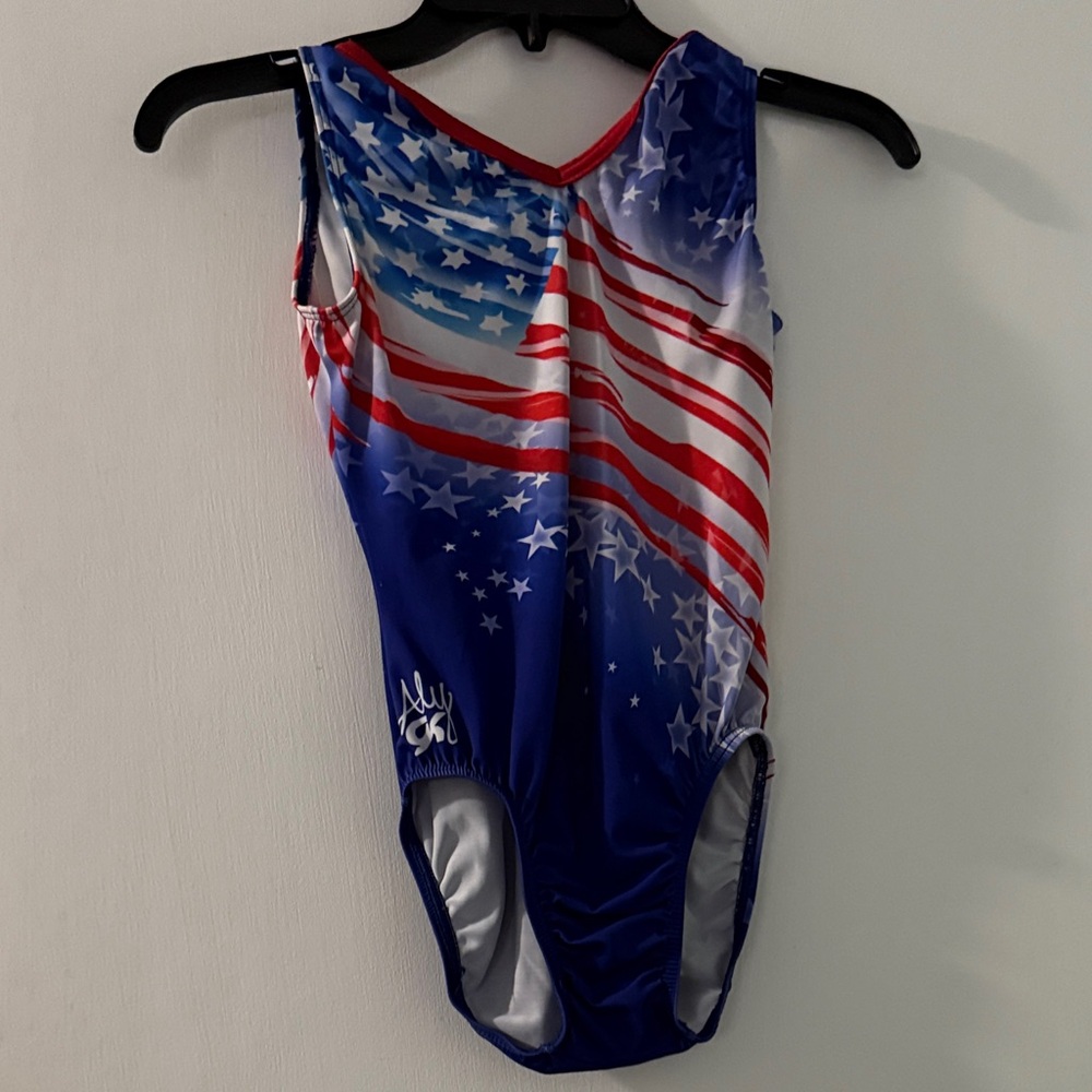 Patriotic Stars and Stripes Leotard